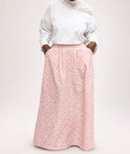 Jupe Rosée – Jacquard Poudré